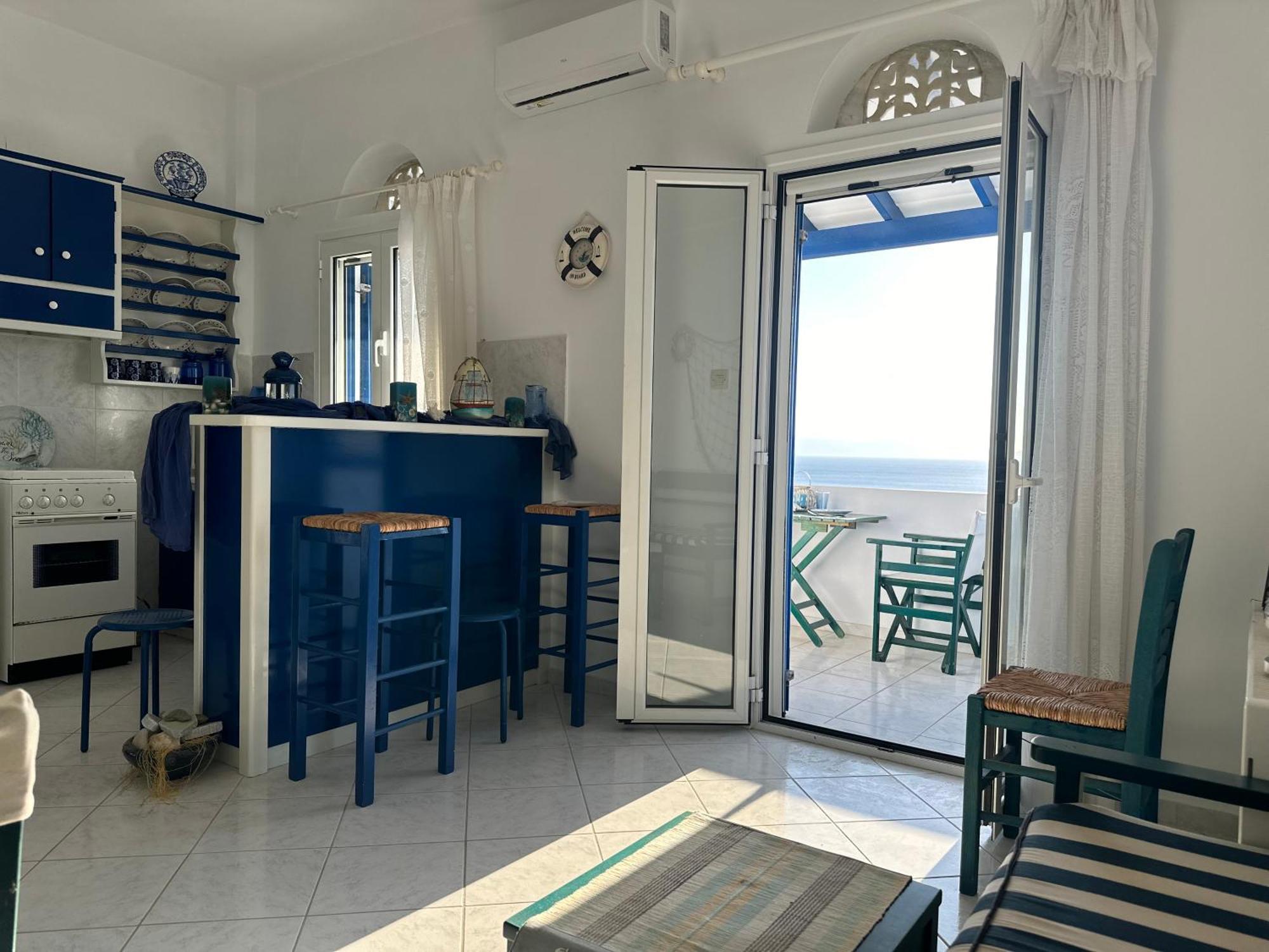 Blue Orison House Tinos For 5 Persons With Seaview Perastra